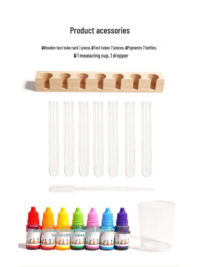 Set tuburi de eprubetă colorate: Stârnește interesul științific, predă principii experimentale, îmbunătățește abilitățile practice pentru copii.