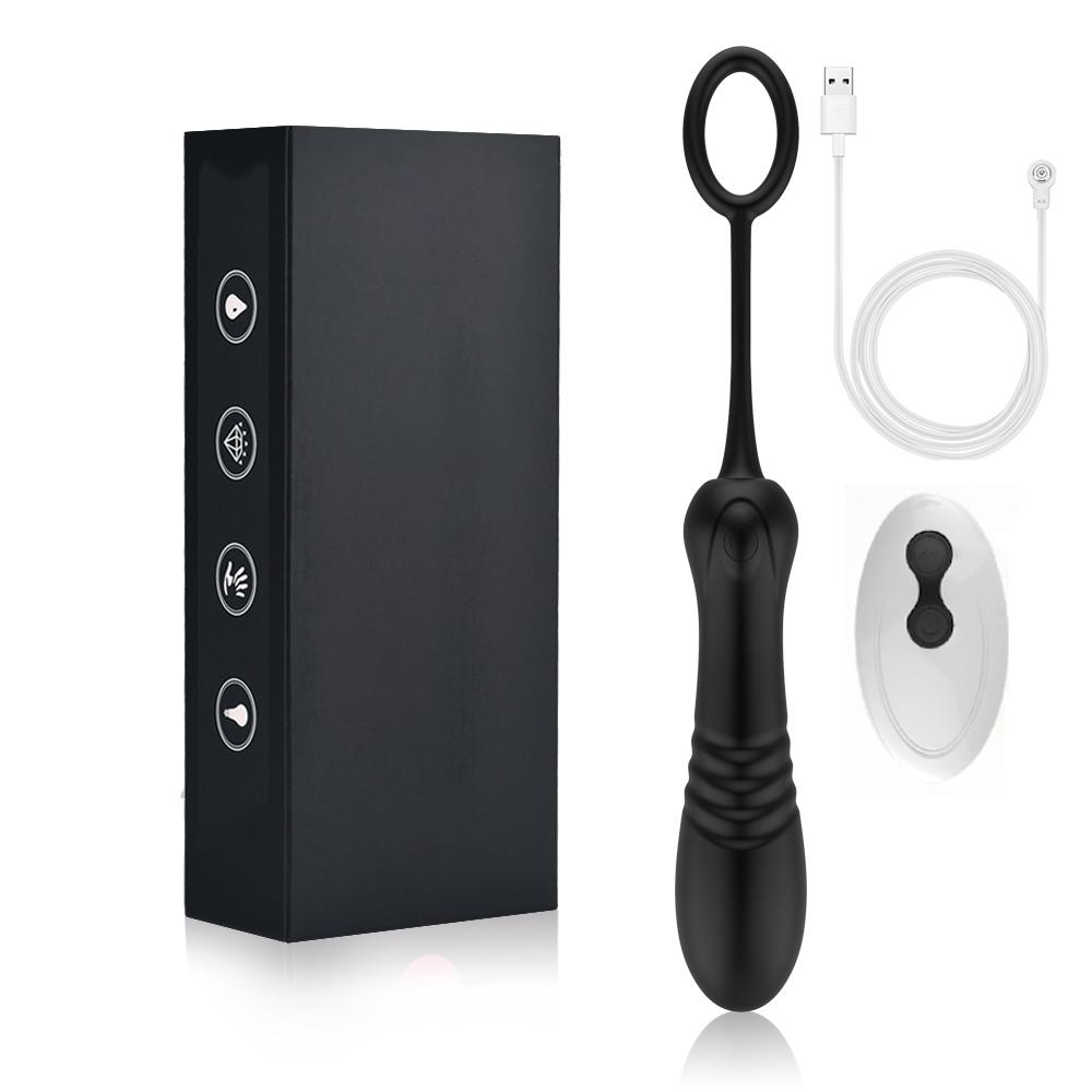 Female Wireless Remote Control Clitoral G-spot Stimulation Sex Toy Massager Dildo Automatic Retractable Bullet