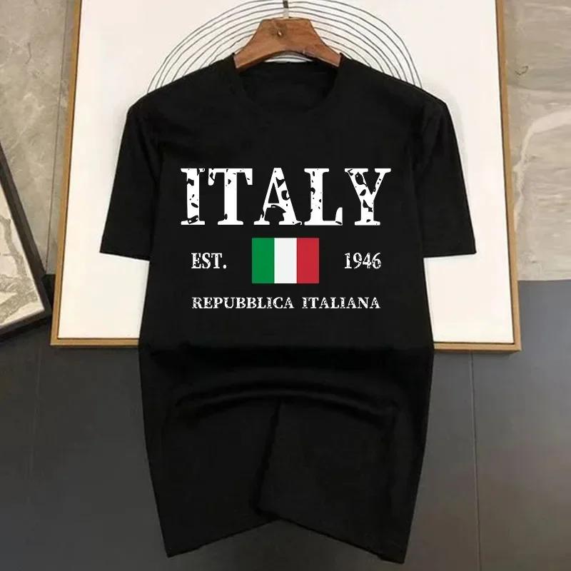 

Letter Italy Mens Hip Hop T-shirts 2023 New Summer Funny Multicolor Printed Cotton Breathable Tees Tops Man Fashion Tshirt#Color(1) S
