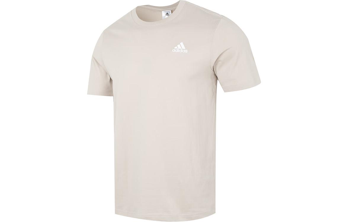 Adidas T Shirts Men s Apricot Crew Neck Moderate Straight Fit IC9296 M
