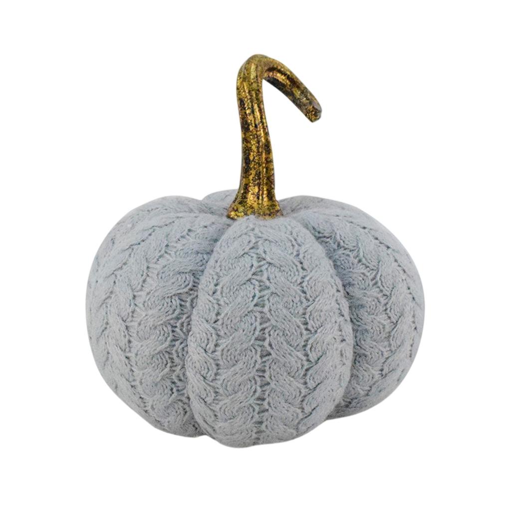 Halloween Greys Pumpkin Autumns Decoration Knitted Pumpkin Ornament