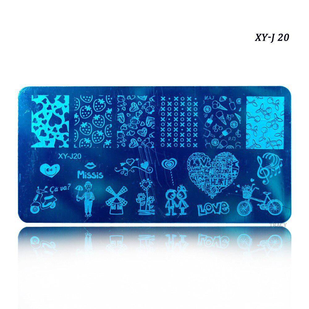 Nail Art Stamping Plates Stencils Lace Flowers Beauty Stamp Polish Printing Nail Art Templates