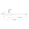 1pc J30022 Test Probe No-Wire-Breaking Car Reverse Test Hook With 4mm Test Probe Wire Testing Tools Replacement Accessories