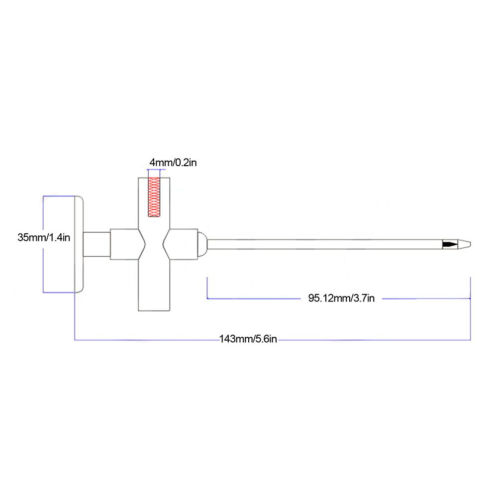 1pc J30022 Test Probe No-Wire-Breaking Car Reverse Test Hook With 4mm Test Probe Wire Testing Tools Replacement Accessories