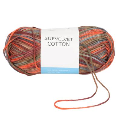 Häkelgarn Bunt Baumwolle 8 Fäden Rauchrot Weich Bequem Mittelstark Strickgarn für