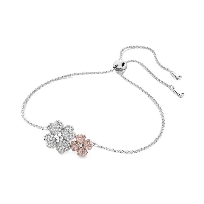Swarovski Latisha four-leaf clover bracelet for women silver 5636590