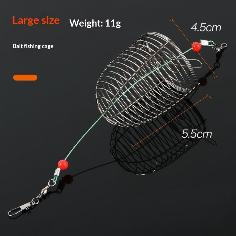 Small Fishing Bait Nesting Cage Heavy Duty Stainless Steel Durable Fishing Tackle for Lure Fishing Outdoor Fishing Trips