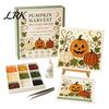 Easy Craft Kit for Beginners Halloween Sea Glass Art DIY Kit, Ghost Black Cat Owl Raven Pumpkin Creative Journey Gift Set Mosaic Set, Beginner