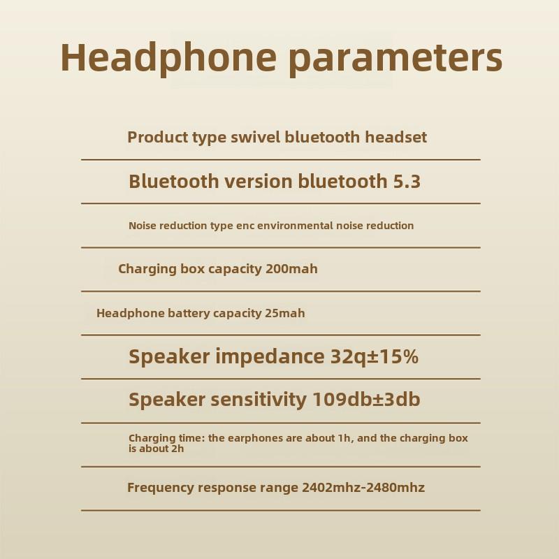 New Hanging Ear Wireless Bluetooth Headset Long Life TWS Ear Wireless Bluetooth