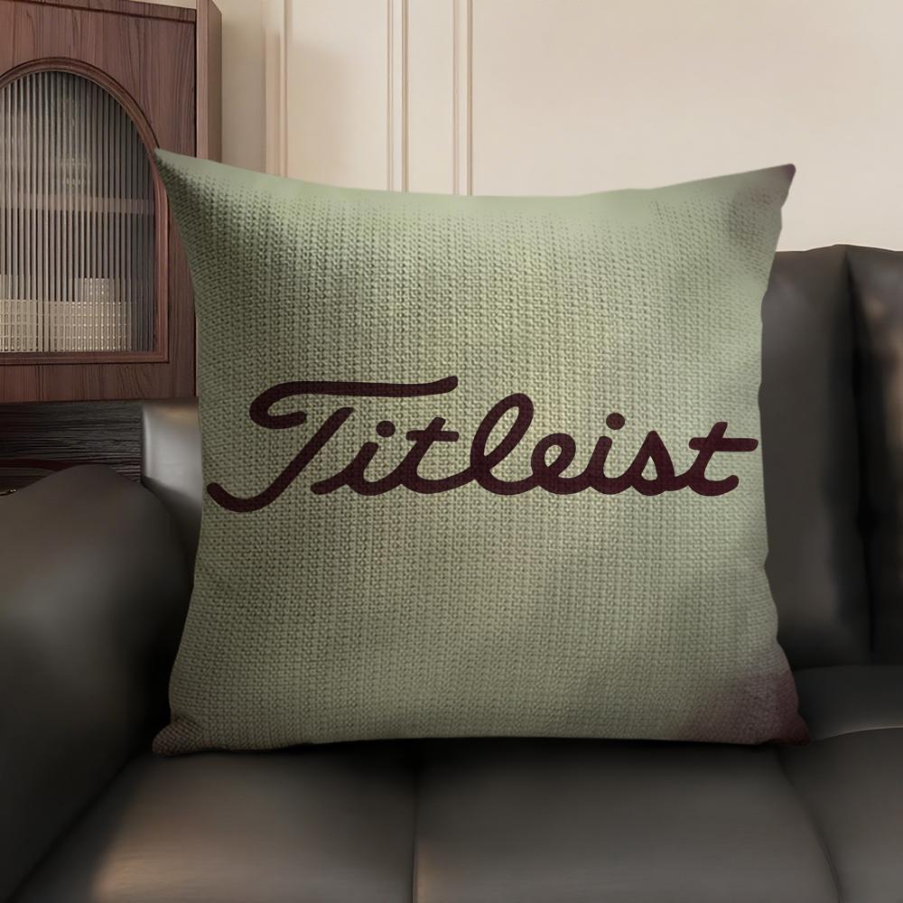 Golf Sports TTitleistS Cushion Cover Natural Linen Organic Fabric DoubleSided Printing Sofa Home Decor Gift Pillow Case