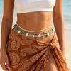 European, American Bohemian Rice Bead Shell Waist Chain Ins Stacked Beaded Elastic Ocean Wind Starfish Body Chain