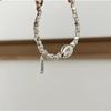 S925 Sterling Silver Beanie Small Pieces of Silver Bracelet Women's Simple All-Match Fashion Bracelet Personality Hand Jewelry