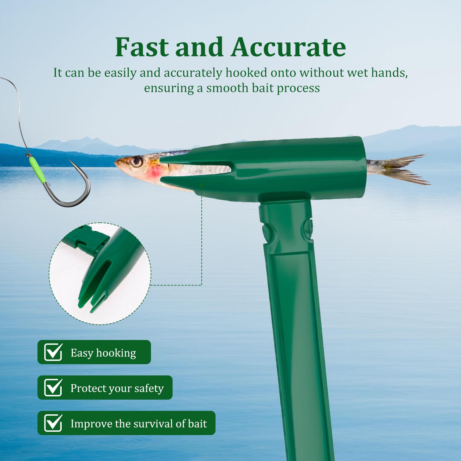 2Pcs Intelligent Live Bait Catcher Live Bait Holder Tool for Fishing Easy Catching & Hooking Bait Fixer for Earthworms & Minnows