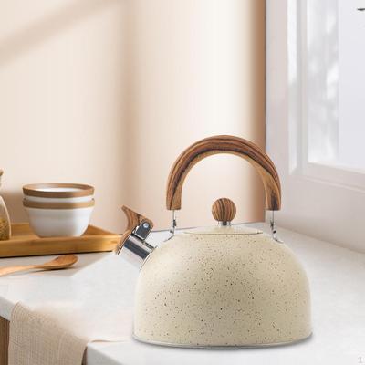 95 Ounce Whistle Teapot Stovetop Tea Kettle Anti Rust Office Travel Loud 2.95