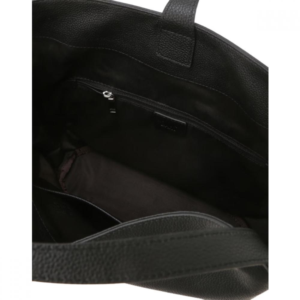 Daks Black Buckle Decoration Cowhide Tote Bag Dcba6f201bk