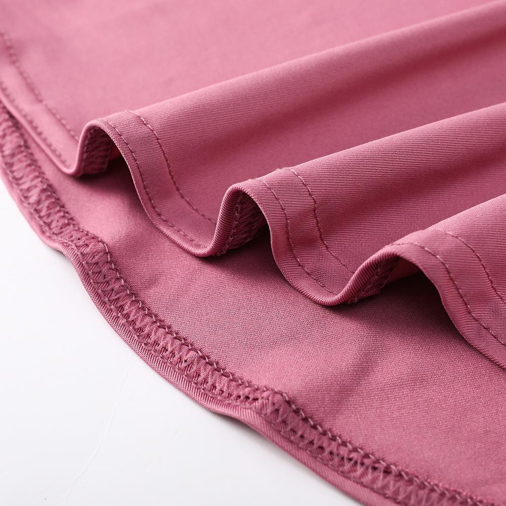 Full Cover Spandex Instant Hijab Solid Color Breathable Underscarf Elastic Islamic Scarf Islamic Wear