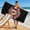 Manchester United F Print Beach Towel, Large Soft Quick Dry Towel for Beach Camping Swimming