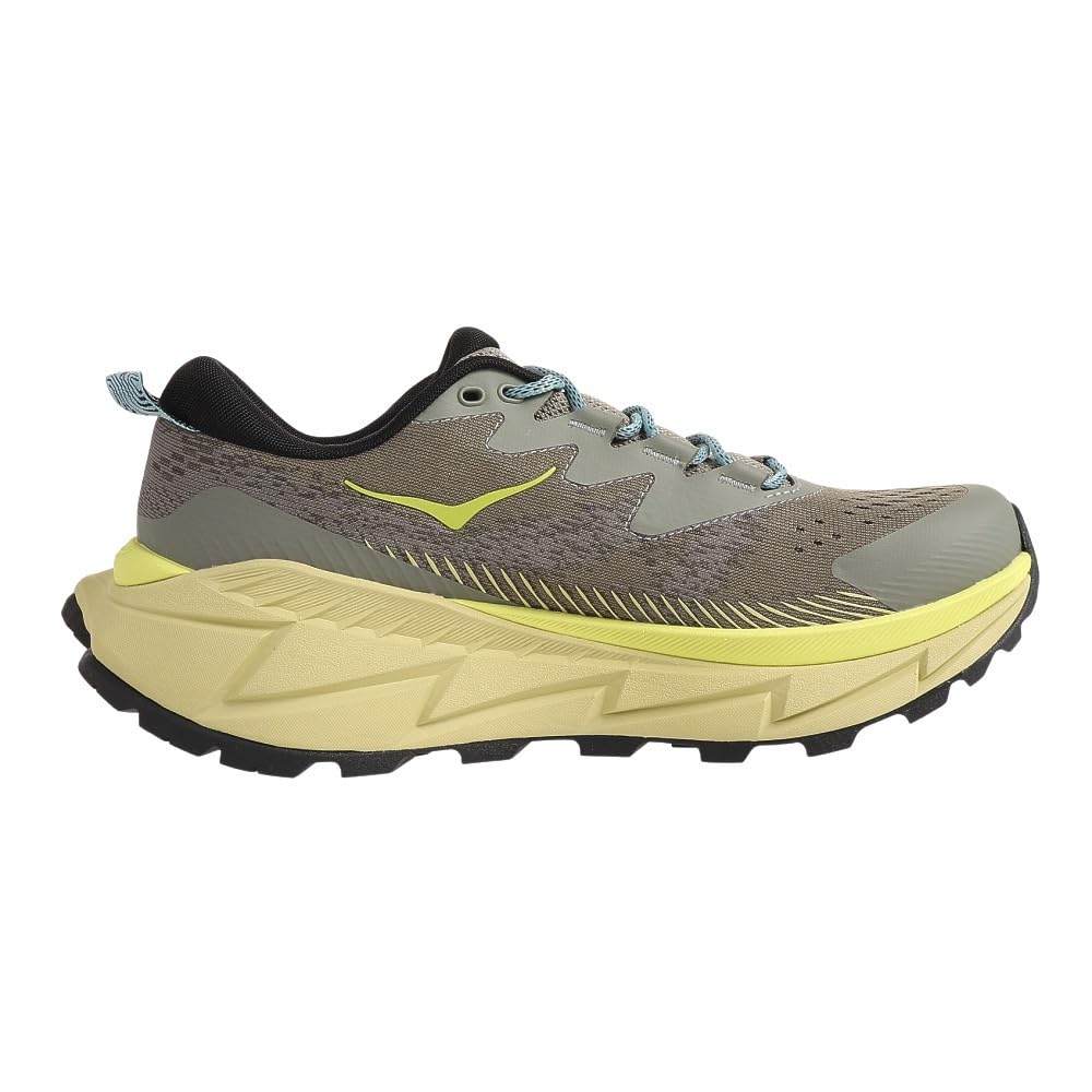 HOKA Skyline Float X Hiking Shoes Gray and Yellow and Low-Cut (1141610-OHCRT) (Gray Yellow/Size 25.5/Men's)