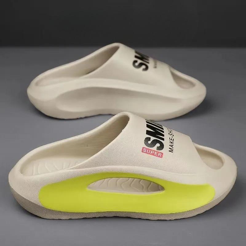 Men's Slippers Non-Slip Casual Slippers Open Toe Slipper Home Beach Slipper