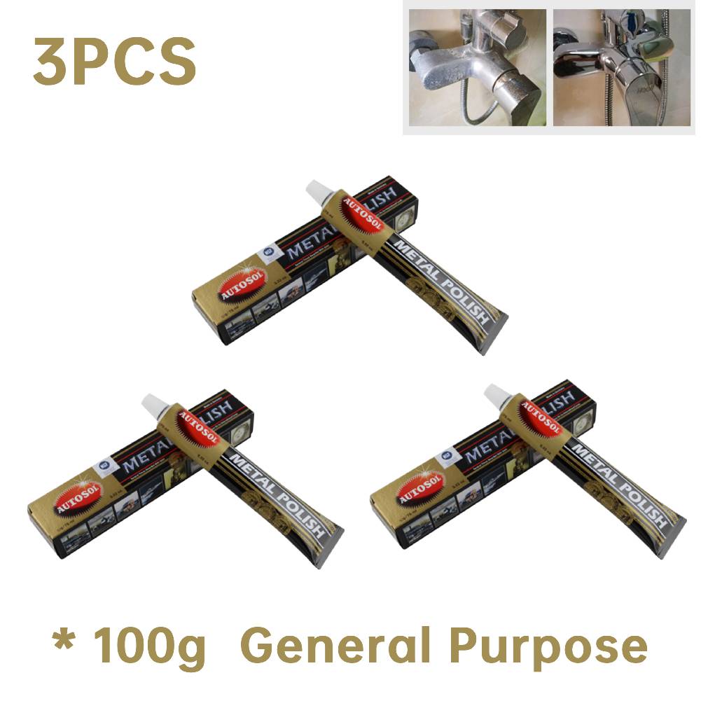 2-4PCS 50/100g Rust Remover Household Metal Polish Cleaner Metal Polish Solve Paste for Aluminum Stainless Steel Chrome and More