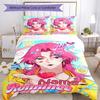 3pcs Custom Name Saja Boys Bedding Set Duvet Cover Closure Includes 1 Duvet Cover & 2 Pillowcases, Soft and Comfortable for All Seasons.