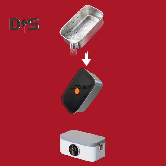 Electric Lunch Box with Indicator Light Large Capacity Food Grade USB Rechargeable Cordless Heated Lunch Box