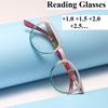 +1.0 ~ +4.0 Rice Nail Reading Glasses Simple Trendy Style Spring Eyeglass Legs Neutral Style Reading Glasses with Sturdy Hinges
