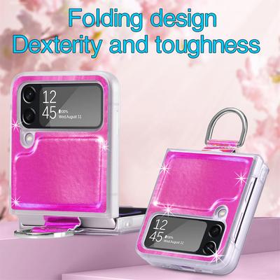 Shock Proof Comfortable Finger Ring Case For Samsung Galaxy Z Flip 4 5g Flip4 Flip3 Flip 3 Colorful Phone Bag For Samsung Flip4