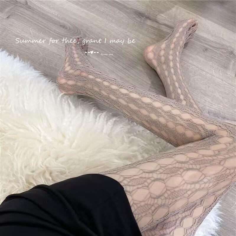 Slimming tights with retro patterns, versatile thin tights for hot girls
