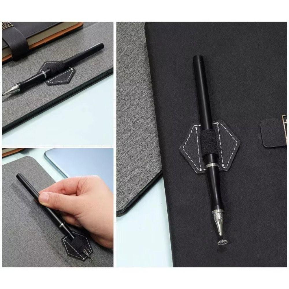 2Pcs Elastic Band Stylus Pen Holder Self-adhesive Pen Clip Strap Stationery Organizer for iPad
