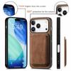 For iPhone 17 Pro Max Case Retro Leather + TPU Phone Cover with Detachable Card Slot