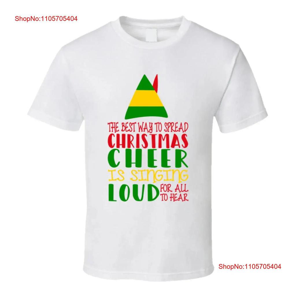 Spread Christmas Cheer T Shirt Elf Inspired Vintage Stylish Homme Casual Stretched Breathable