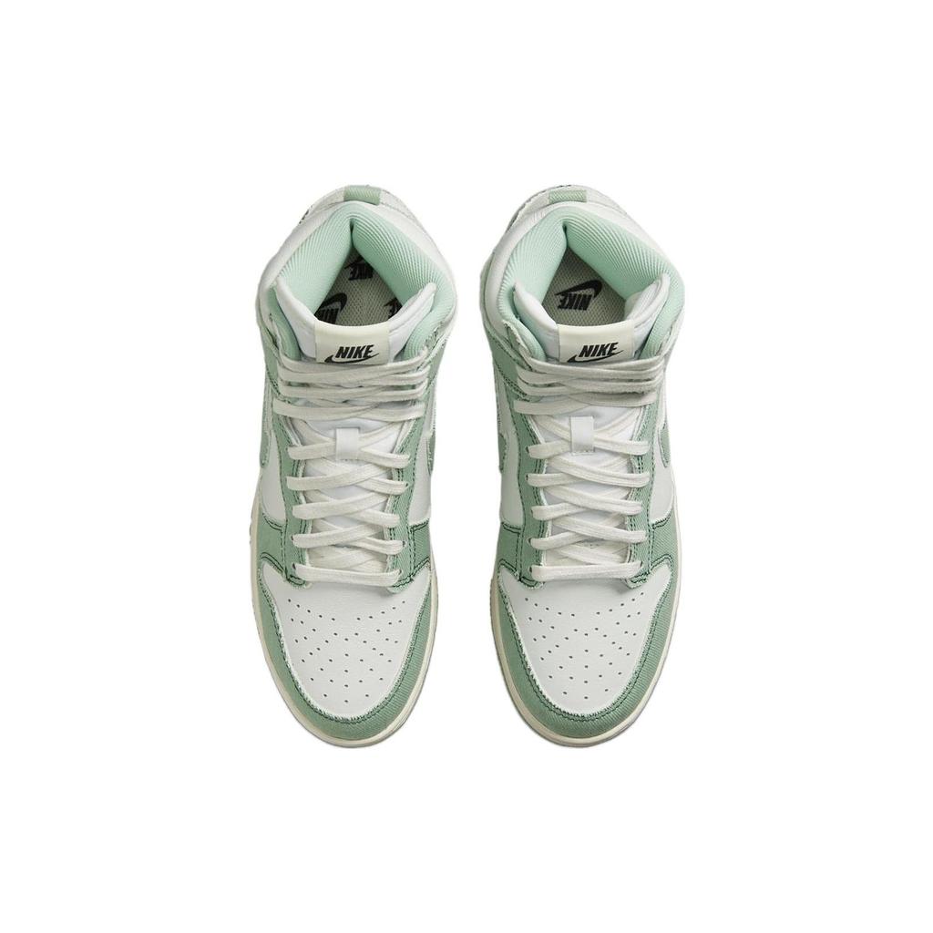 Nike  Dunk High 1985 Green Denim Women Sneakers Enamel-Green Summit-White DV1143-300