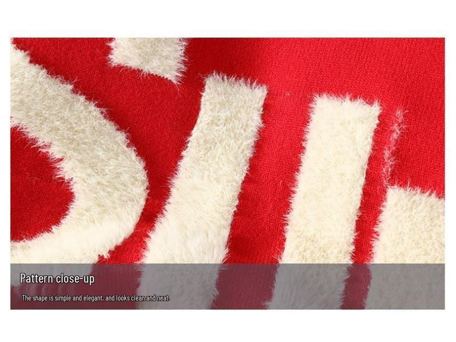 Men's Imitation Mink Sweater - Long Sleeve Knit for Teens