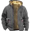 Men's Lamb Fleece Hoodie - Thickened, Warm, Casual Cardigan for Autumn/Winter