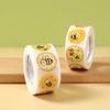 500pcs/roll, Bee Round Stickers,Yellow Bee Pattern, Bee Theme Party Cartoon Stickers,Decor,Happy Birthday Party Decoration