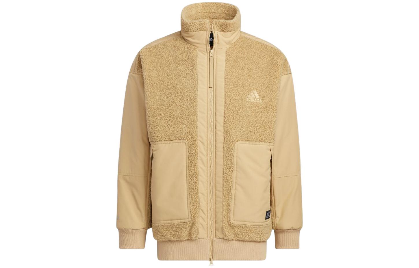 Adidas Jackets Men s Khaki Stand Collar Moderate Other HP1391 M