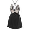 Sexy pajamas women's summer Ice Ribbon chest pad beautiful back new lace suspender nightdress pure desire wind