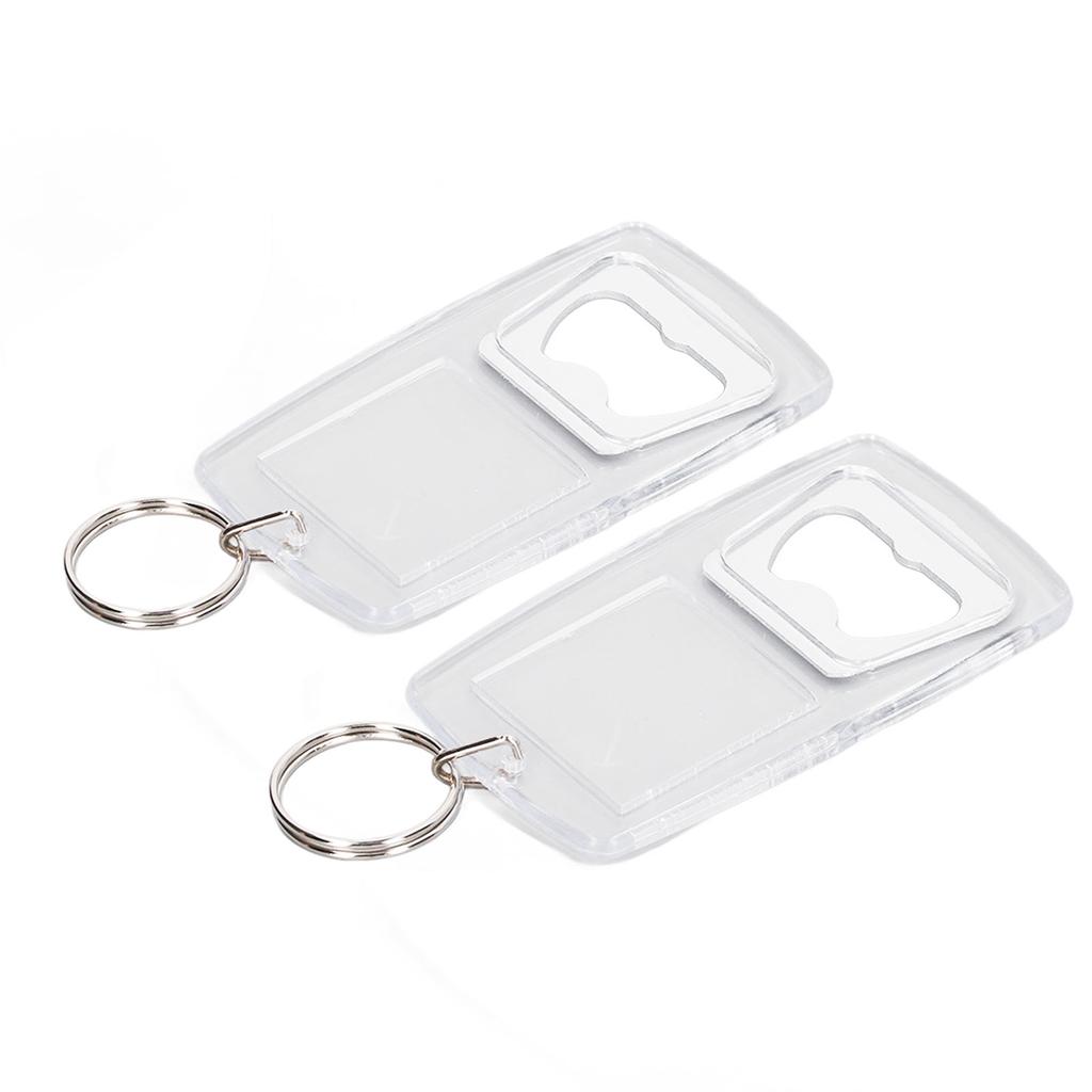 Photo Bottle Opener Keychian Large Size Acrylic Transparent Bottle Opener Keyring for Scenic Area