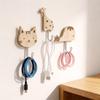 Lovely Animal Shape Wood Hangers For Hanging Coat Keys Bags In Kitchen Bedroom Entryway
