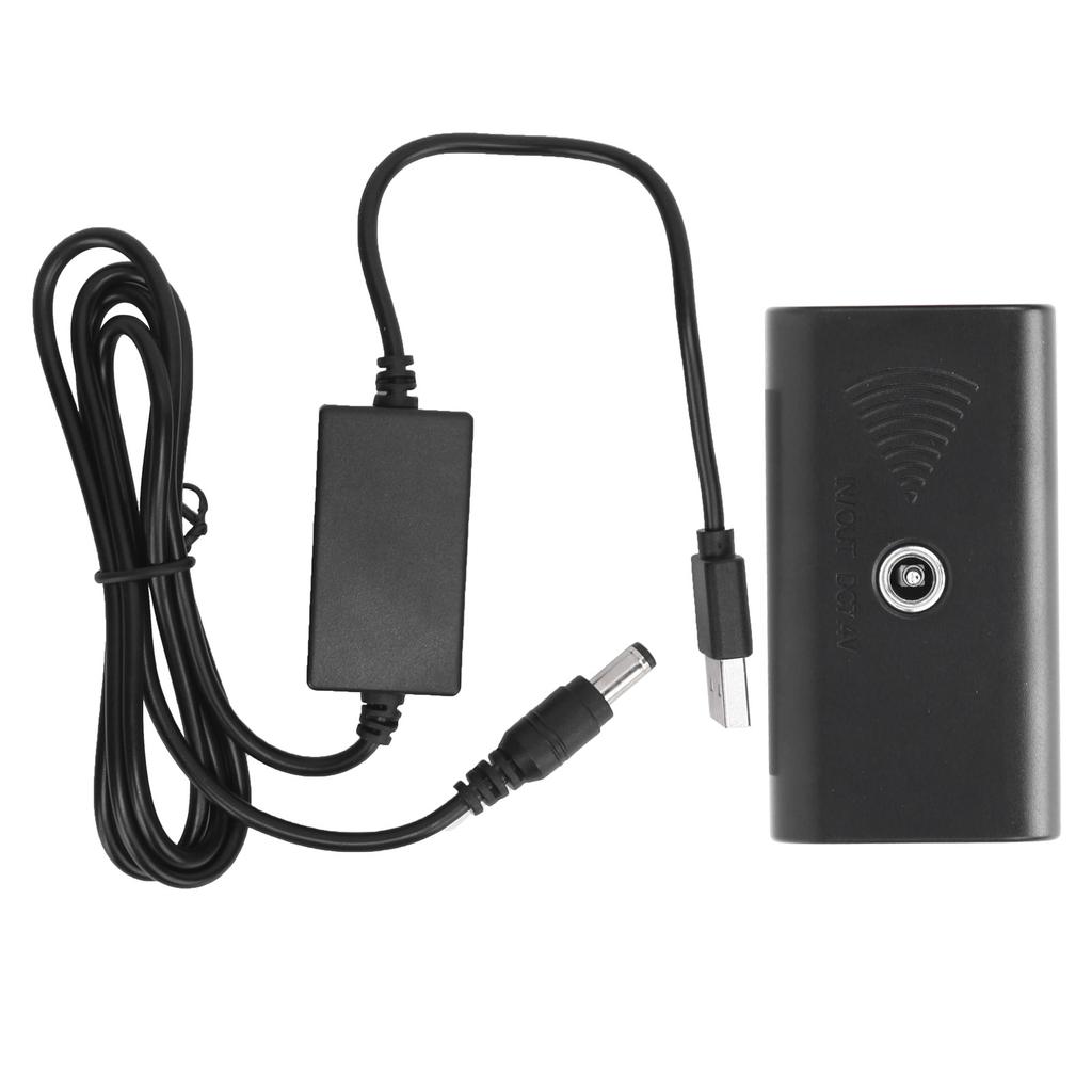 Cabo USB 5‑5.5V para Unidade USB Fonte de Alimentação Móvel Acoplador DC Bateria Falsa NP‑F550 para Monitor Luz de Preenchimento