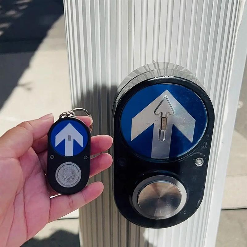 Portachiavi Pulsante Semaforo Pedonale Australiano con Suono Decorazione Creativa Regalo Portachiavi Accessorio Divertente Ciondolo da Appendere