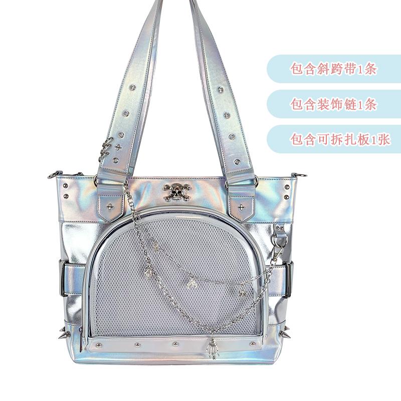 Transparent Pain Ita Bag Goth Bolsos Mujer Shoulder Bags for Woman Y2k Subculture Bolsas Large Capacity Bolsa Original Sac Femme