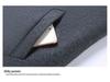 Men's Wool Coat: Casual Mid-Length Plus-Size Warm Jacket for Autumn/Winter