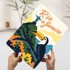 Rio De Janeiro Travel Poster Customized Vintage Metal Signs Wall Art Retro Tin Plaque for Room Decorations Coffee Bar Wand Deko
