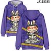 2025 New LABUBU Printed Children's Hoodie Cute Cartoon Style Girls' Hoodie Sportswear Casual Comfortable Style Top