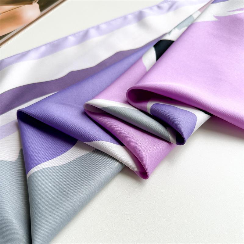 Elegante Kopftuch-Halstücher für Damen, 90 cm, modische Tücher und Wickel, Bandana-Kopftücher