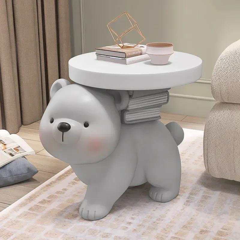 Bear Floor Ornaments Living Room TV Cabinet Sofa Side Coffee Table Tray Decorations Light Luxury Living Room Decoration