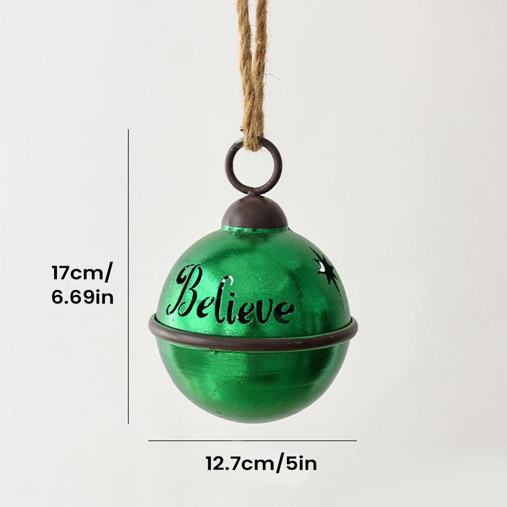 

Christmas Tree Decorations Charm Handmade with Hangable Rope Jingle Bell for Christmas Decor for Tree Wreath Outdoor Holiday