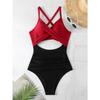 One-piece Swimwear Female Sexy Cross-cut Tight European and American Backless Swimsuit